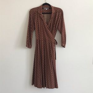 Polka Dot Wrap Dress